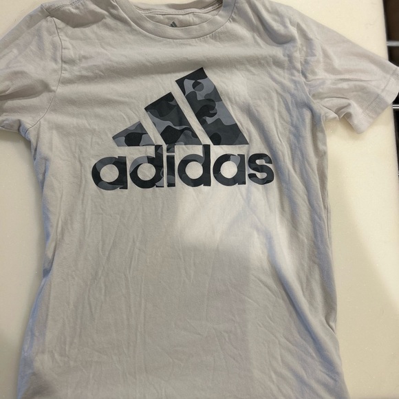Adidas Kids' Camouflage Logo Tee in Gray - Picture 1 of 4